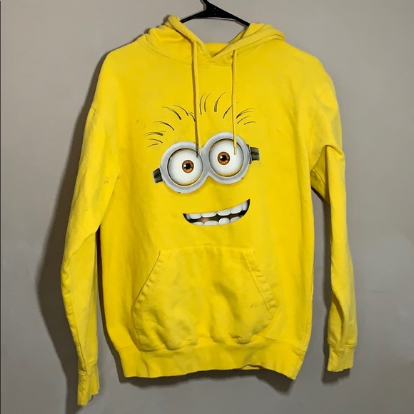 Minions Yellow Sweatshirt By Universal Studios (S) - Picture 1 of 9